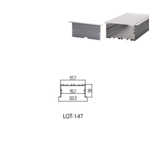 LED Housing Aluminium Profil Linear LED Strip LQT147 114mm x 50mm