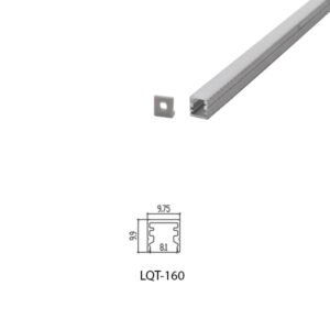 LED Housing Aluminium Profil Linear LED Strip LQT160 10mm x 10mm