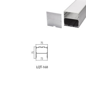 LED Housing Aluminium Profil Linear LED Strip LQT168 75mm x 75mm