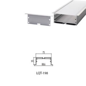 LED Housing Aluminium Profil Linear LED Strip LQT198 89mm x 35mm
