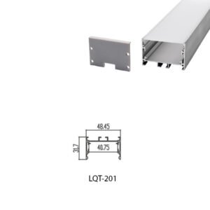 LED Housing Aluminium Profil Linear LED Strip LQT201 49mm x 32mm