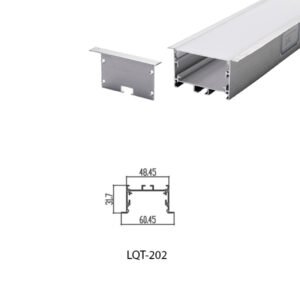 LED Housing Aluminium Profil Linear LED Strip LQT202 61mm x 32mm