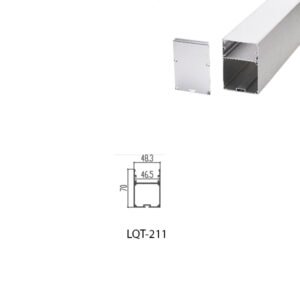 LED Housing Aluminium Profil Linear LED Strip LQT211 48mm x 70mm