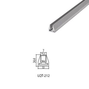LED Housing Series Aluminium Profile Linear LED Strip LQT212 13mm x 14mm