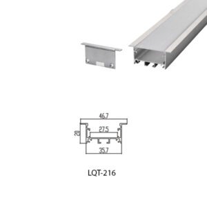LED Housing Aluminium Profile Linear LED Strip LQT216 47mm x 20mm