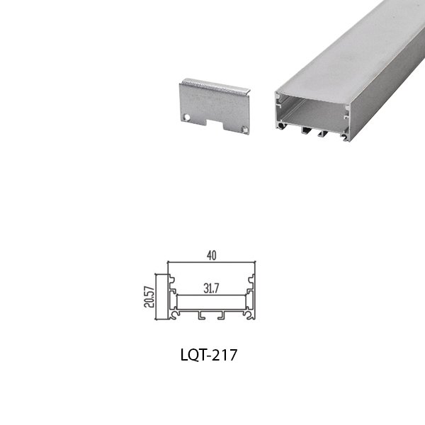 LED Housing Aluminium Profil Linear LED Strip LQT217 40mm x 21mm