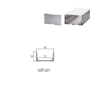 LED Housing Aluminium Profil Linear LED Strip LQT221 90mm x 50mm