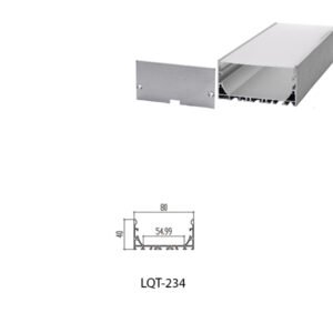 LED Housing Aluminium Profil Linear LED Strip LQT234 80mm x 40mm