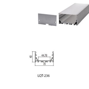 LED Housing Aluminium Profil Linear LED Strip LQT236 70mm x 40mm