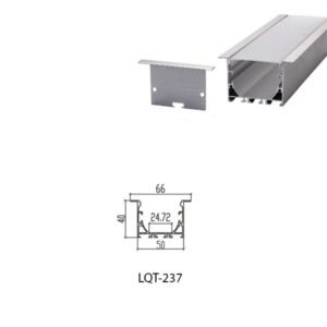LED Housing Aluminium Profil Linear LED Strip LQT237 66mm x 40mm