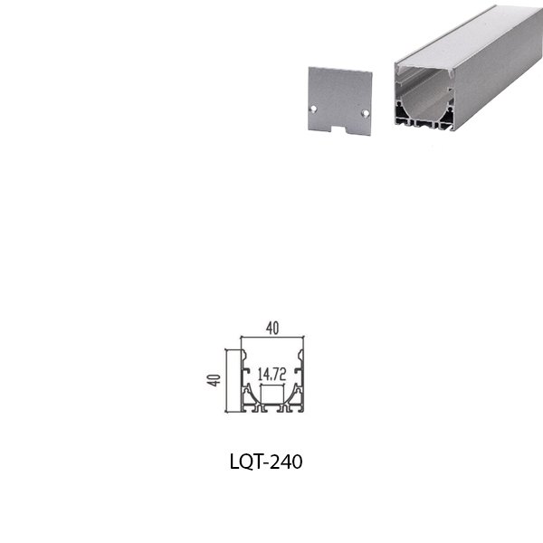 LED Housing Aluminium Profil Linear LED Strip LQT240 40mm x 40mm