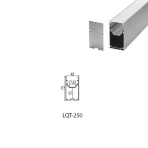LED Housing Aluminium Profil Linear LED Strip LQT250 40mm x 75mm