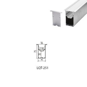 LED Housing Aluminium Profil Linear LED Strip LQT251 56mm x 75mm