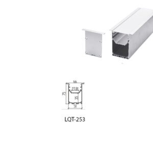 LED Housing Aluminium Profil Linear LED Strip LQT253 66mm x 75mm