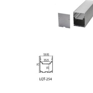 LED Housing Aluminium Profil Linear LED Strip LQT254 60mm x 75mm