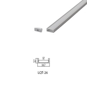 LED Housing Aluminium Profil LED Strip LQT26 15mm x 6mm