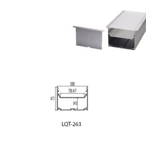 LED Housing Aluminium Profil Linear LED Strip LQT263 116mm x 75mm