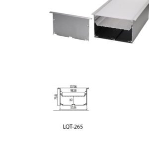 LED Housing Aluminium Profil Linear LED Strip LQT265 137mm x 75mm