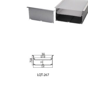 LED Housing Aluminium Profil Linear LED Strip LQT267 166mm x 75mm