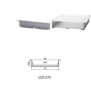 LED Housing Aluminium Profil Linear LED Strip LQT270 165mm x 35mm
