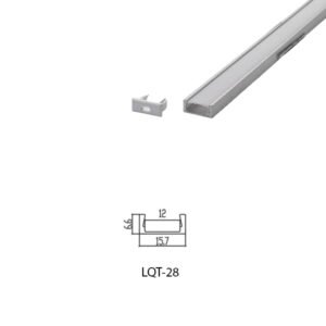 LED Housing Aluminium Profil Linear LED Strip LQT28 16mm x 7mm