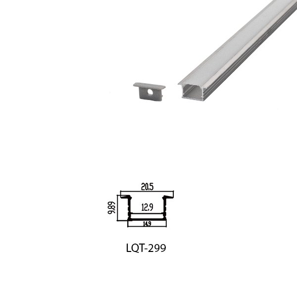 LED Housing Aluminium Profil Linear LED Strip LQT299 21mm x 10mm