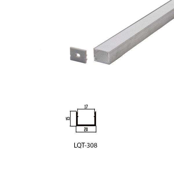LED Housing Series Aluminium Profil Linear LED Strip LQT308 20mm x 15mm