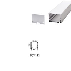 LED Housing Aluminium Profil Linear LED Strip LQT312 50mm x 54mm