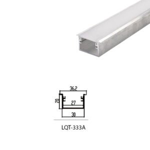 LED Housing Aluminium Profile Linear LED Strip LQT333A 36mm x 20mm