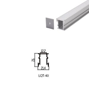 LED Housing Aluminium Profile Linear LED Strip LQT40 21mm x 26mm