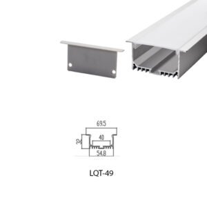 LED Housing Aluminium Profil Linear LED Strip LQT49 70mm x 32mm