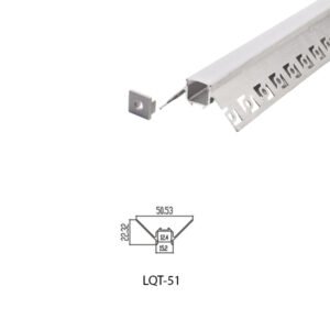 LED Housing Aluminium Profil Linear LED Strip LQT51 51mm x 22mm