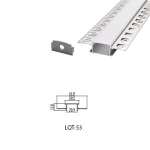 LED Housing Aluminium Profil Linear LED Strip LQT53 62mm x 14mm
