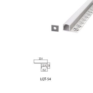 LED Housing Aluminium Profil Linear LED Strip LQT54 32mm x 13mm
