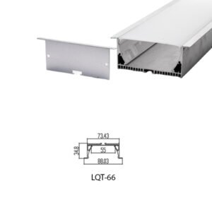 LED Housing Aluminium Profil Linear LED Strip LQT66 88mm x 35mm