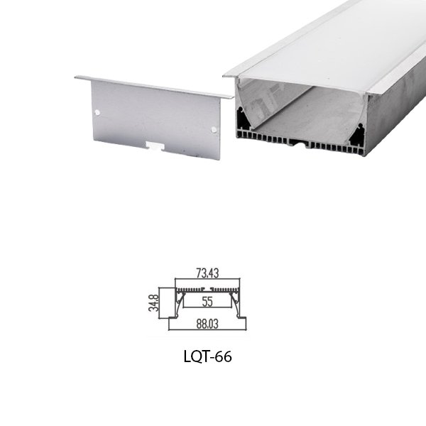 LED Housing Aluminium Profil Linear LED Strip LQT66 88mm x 35mm