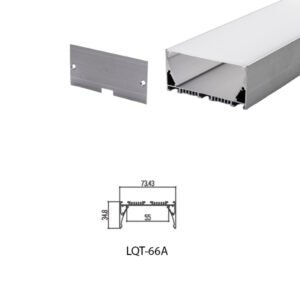 LED Housing Aluminium Profil Linear LED Strip LQT66A 74mm x 35mm