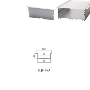 LED Housing Aluminium Profile Linear LED Strip LQT75A 136mm x 50mm