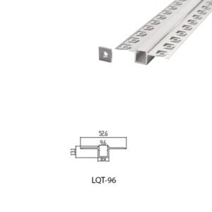 LED Housing Aluminium Profil Linear LED Strip LQT96 53mm x 13mm