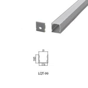 LED Housing Aluminium Profil Linear LED Strip LQT99 20mm x 20mm
