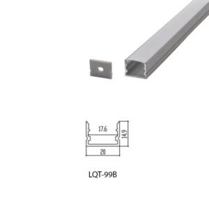 LED Housing Aluminium Profil Linear LED Strip LQT99B 20mm x 15mm