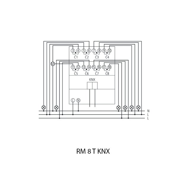 Theben Actuator Series RM 8 T KNX 4940200 - Image 2