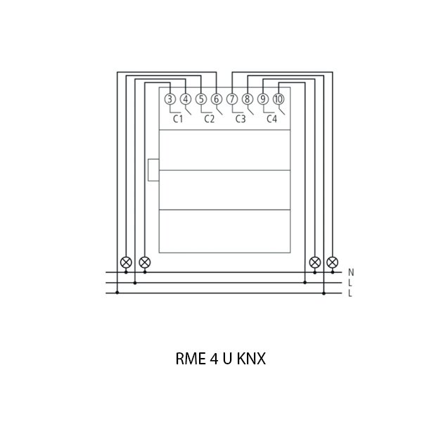 Theben Actuator Series RME 4 U KNX 4930228 - Image 2