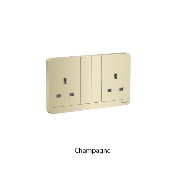 Schneider Avatar Stop Kontak 13A BS Ganda E8315 - Image 3