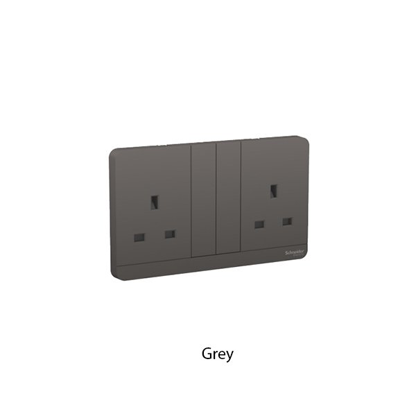 Schneider Avatar Stop Kontak 13A BS Ganda E8315 - Image 2