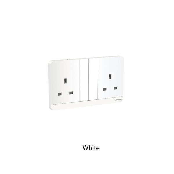 Schneider Avatar Stop Kontak 13A BS Ganda E8315