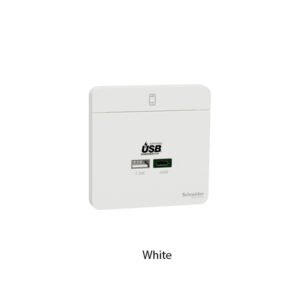 Schneider Avatar Socket USB Charger A C 45W Horizontal E832USB45