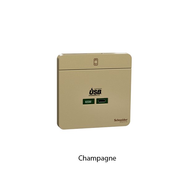 Schneider Avatar Socket USB Charger Type C E831USB65 - Image 3