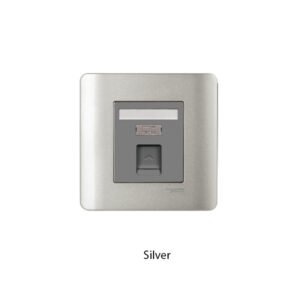 Schneider ZENcelo Data Outlet Cat6 Shuttered Plate E8431RJS6SA