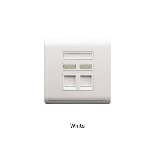 Schneider Pieno Keystone Wallplate Shuttered E8232RJS